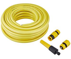 Meister Tuyau Croix Tissu, 12,7 mm (1/2 "), 20 m avec robinetterie 20 m jaune