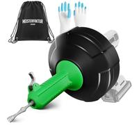 Meisterfaktur Furet Déboucheur Canalisation [15M] - Fonction Automatique - Furet Plomberie Idéale avec Poussée Automatique - Spirale de Nettoyage de Tuyaux pour Vrais Bricoleurs !