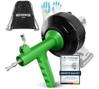 Meisterfaktur Furet Déboucheur Canalisation [7.5m] - Fonction Automatique - Furet Plomberie Idéale avec Poussée Automatique - Spirale de Nettoyage de Tuyaux pour Vrais Bricoleurs !