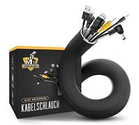 Meisterfaktur gaine de câble blanc - Côté blanc clair - Rangement câble PC & cache câble TV- Idéal pour rangement fils electriques (300 x 13,5cm), cable management