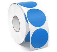 Meitaat 1000 Pieces Gommettes Rondes Bleus 38 mm Autocollantes Pastilles Adhésives Étiquettes Circulaires en Vinyle et ÉTanche pour Bureau & Entrepôts