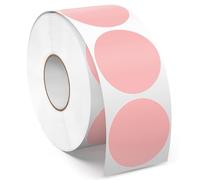 Meitaat 1000 Pieces Gommettes Rondes Roses 38 mm Autocollantes Pastilles Adhésives Étiquettes Circulaires en Vinyle et ÉTanche pour Bureau & Entrepôts