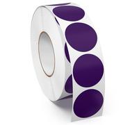 Meitaat 1000 Pieces Gommettes Rondes Violettes 25 mm Autocollantes Pastilles Adhésives Étiquettes Circulaires en Vinyle et ÉTanche pour Bureau & Entrepôts