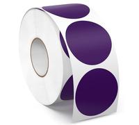 Meitaat 1000 Pieces Gommettes Rondes Violettes 38 mm Autocollantes Pastilles Adhésives Étiquettes Circulaires en Vinyle et ÉTanche pour Bureau & Entrepôts