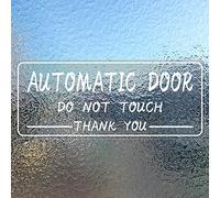 Meitaat - Lot de 10 autocollants vinyle blanc 10 x 25 cm - Avertissement pour fenêtre de voiture - Facile à poser et à enlever, durable et résistant aux rayures