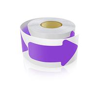 Meitaat Lot de 200 autocollants de sol en forme de flèche - 5 x 10 cm - Autocollants de marquage de sol - Résistants aux intempéries - Violet