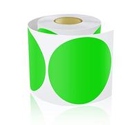 Meitaat Lot de 200 autocollants ronds - Grand format - 12,7 cm - Avec code couleur - Résistants aux intempéries - Vert