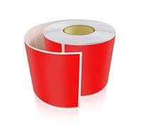 Meitaat Lot de 200 autocollants rouges - 12,7 x 7,6 cm - Rectangulaires - Amovibles - Rouge