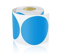 Meitaat Lot de 200 grands autocollants ronds - 90 mm - Avec code couleur - Résistants aux intempéries - Bleu