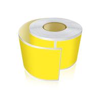 Meitaat Lot de 300 autocollants rectangulaires jaunes - 5 x 7,6 cm - Code couleur - Étiquettes de déménagement - Amovibles