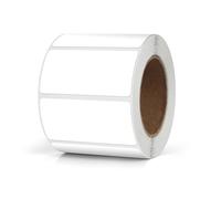 Meitaat Lot de 500 autocollants rectangulaires blancs - 50 x 25 mm - Code couleur - Étiquettes de déménagement - Amovibles