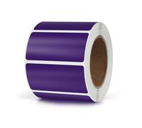 Meitaat Lot de 500 autocollants rectangulaires violets - 50 x 25 mm - Code couleur - Étiquettes de déménagement amovibles