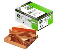 meite 16GCS34 Lot de 1 600 agrafes de fermeture en carton avec revêtement en cuivre Calibre 16 4,5 cm Couronne 1,9 cm