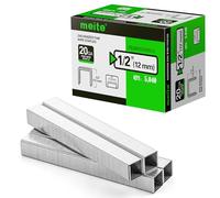 Meite 20GA 5012 Lot de 5 agrafes en fil fin galvanisé avec couronne de 12,7 mm