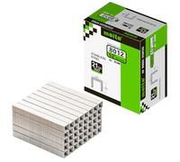 meite 8012SS Lot de 10 000 agrafes de tapissier type 80 pour pistolet agrafeur 12 mm en acier inoxydable pour tapis, boîte de travail, câble, abri de jardin, clôture