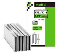 meite Agrafes Inox 304 Type 90/38 mm 18GA à Couronne Étroite 5,7 mm