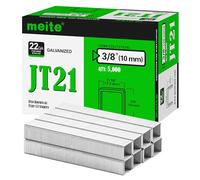 meite Agrafes Type 53/10 mm, Couronne de 11,2 mm, Galvanisées Agrafes JT21, Idéales pour Bricolage et Décoration Maison, Lot de 5 000 pièces
