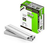 meite Agrafes Type 80/10 mm, Galvanisées Agrafes pour Agrafeuse Tapissier de Type 80, Lot de 10.000 pièces, 12,8 mm Couronne, pour la Tapisserie, la Construction et Les Réparations