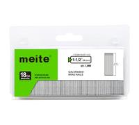 meite Clous brad 18 gauge, 38 mm, clous brad galvanisés 18G pour cloueuse pneumatique ou électrique (1 000 pièces)