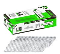 meite Clous de Finition Galvanisé à Angle de Type DA 15G / 38 mm, 34 Degres, 15G Clous DA Inclinés Pour Cloueuse, Ideals Pour Finitions, Moulures Et Menuiserie, Lot de 2 000