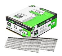 Meite Clous de Finition Galvanisés de Type 16G / 25 mm, Diamètre du Fil 1,6 mm, Tête 2,8 × 1,6 mm, 16GA Clous pour Cloueuse, pour le Travail du Bois et la Tapisserie, Lot de 2500