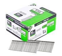 Meite Clous de Finition Galvanisés de Type 16G / 38 mm, Diamètre du Fil 1,6 mm, Tête 2,8 × 1,6 mm, 16GA Clous pour Cloueuse, pour le Travail du Bois et la Tapisserie, Lot de 2500