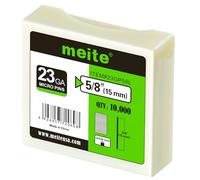 meite Clous finettes 23GA / 15 mm, Galvanisés Clous pour Pistolet à Clous 23G, Lot de 10 000, Fil diamètre 0,63 mm, Clous À Épingler Sans Tête pour le Travail du Bois Fin et les Travaux de Garniture