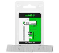 meite Clous finettes 23GA / 15 mm, Galvanisés Clous pour Pistolet à Clous 23G, Lot de 2 000, Fil diamètre 0,63 mm, Clous À Épingler Sans Tête pour le Travail du Bois Fin et les Travaux de Garniture