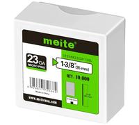 meite Clous finettes 23GA / 35 mm, Galvanisés Clous pour Pistolet à Clous 23G, Lot de 10 000, Fil diamètre 0,63 mm, Clous À Épingler Sans Tête pour le Travail du Bois Fin et les Travaux de Garniture