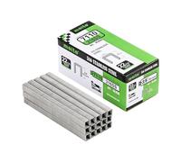 meite Lot de 10 000 agrafes d'ameublement en acier inoxydable 316 de calibre 22, couronne de 9,1 mm de long, agrafes en fil fin pour agrafeuse