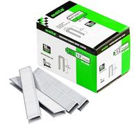 meite Lot de 8 000 agrafes à couronne étroite de calibre 18 de 6,35 mm, 1,27 cm de long, agrafes galvanisées très résistantes pour pistolets agrafeurs électriques ou pneumatiques à couronne étroite