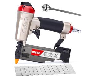 meite MP635B Cloueur de 23GA avec 25mm 10 000 Clous, Cloueuse Pneumatique À Micro-Pointes, pour Clous 23G de 12 mm - 35mm, Idéale Pour Lambris, Petites Finitions