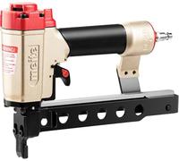 meite MT432KLM Agrafeuse à couronne étroite de calibre 18, accepte les couronnes de 5,7 mm de longueur de 16 mm à 32 mm, type 90 agrafes, pistolet agrafeur à air étroit pour meubles et décoration