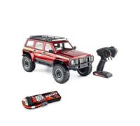 Meiurlex 1/10 RC Rock Crawler 4WD Brushless Voiture télécommandée tout-terrain haute performance avec réservoir tour, châssis LCG, lumière LED et servo en métal
