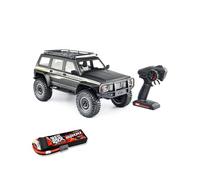 Meiurlex 1/10 RC Rock Crawler 4WD Brushless Voiture télécommandée tout-terrain haute performance avec réservoir tour, châssis LCG, lumière LED et servo en métal