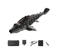 Meiurlex Bateau Mosasaurus S11 RC hautement simulé avec caméra 8K, jouet dinosaure aquatique Wi-Fi 2,4 GHz, bateau pulvérisateur télécommandé étanche avec double moteur, lumières LED pour adultes
