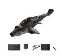 Meiurlex Bateau Mosasaurus S11 RC hautement simulé avec caméra 8K, jouet dinosaure aquatique Wi-Fi 2,4 GHz, bateau pulvérisateur télécommandé étanche avec double moteur, lumières LED pour adultes