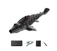 Meiurlex Bateau Mosasaurus S11 RC hautement simulé avec caméra HD, jouet dinosaure aquatique Wi-Fi 2,4 GHz, bateau pulvérisateur télécommandé étanche avec double moteur, lumières LED pour adultes