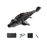 Meiurlex Bateau Mosasaurus S11 RC hautement simulé avec caméra HD, jouet dinosaure aquatique Wi-Fi 2,4 GHz, bateau pulvérisateur télécommandé étanche avec double moteur, lumières LED pour adultes