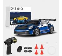 Meiurlex D43 - Mini voiture Drift - Avec gyroscope - 1:43 - Voiture télécommandée - 4WD - Avec lampes LED - Pour enfants à partir de 14 ans