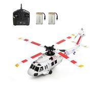 Meiurlex K270 Hélicoptère RC UH-60L Black Hawk avec moteur brushless, maintien de l'altitude et flux optique, 2,4 GHz 4 canaux Flybarless RC hélicoptère avec gaz gauche/droite réglable pour adultes