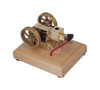 Meiurlex Kit de modèle de moteur Hit and Miss de 1,6 cc qui fonctionne, moteur à essence horizontal 4 temps refroidi à l'eau par évaporation M17, moteurs à combustion interne, à collectionner pour les