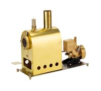 Meiurlex Mini modèle de machine à vapeur, en cuivre pur, avec chaudière, expériences de physique Steam Engine, jouet STEM
