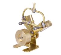 Meiurlex Mini modèle de machine à vapeur, en cuivre pur, en forme de V, deux cylindres, expériences de physique Steam Engine, jouet STEM