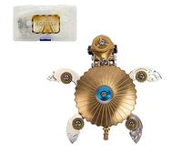 Meiurlex Puzzle 3D Steampunk en métal - Tortue en métal - Kit de construction à faire soi-même - Kit de construction - Bricolage - Artisanat - Décoration d'intérieur - Cadeaux pour adolescents et
