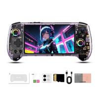 Meiurlex RG557 Console de jeu portable rétro Android 14 avec écran AMOLED 5,48 pouces pour adultes, batterie 5500 mAh et éclairage RVB (pas de jeux)