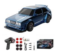 Meiurlex Voiture drift radiocommandée 1/43 avec gyroscope, 2,4 GHz avec lumières LED, mini voiture de course RC 4WD, modèle cadeau pour adultes