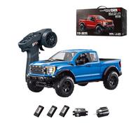 Meiurlex Voiture télécommandée 1:12, camion RC tout-terrain 4WD avec commande proportionnelle, lumière LED, suspension indépendante, 2,4 GHz, autonomie de 40 min, pick-up réaliste véhicule