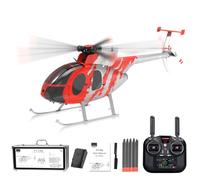 Meiurlex YU XIANG F119S MD500 Little Bird Hélicoptère RC à l'échelle 1/16 9CH Flybarless Brushless GP/S et flux optique, modes de vol 6G/3D, cockpit ouvert, modèle d'avion militaire (RTF)