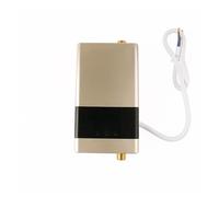 MEIVIYA Chauffe-Eau Électrique Instantané sans Réservoir, À Distance, for Cuisine, Robinet De Chauffage Instantané, Salle De Bains, Douche, Réglage De La Température(220V 6000W,Golden)